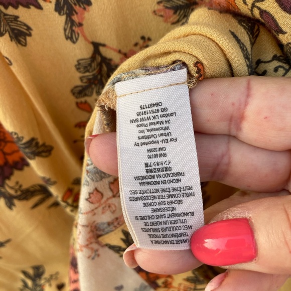 Free People Easy Girl Printed Top Sunshine Combo M - Picture 11 of 13